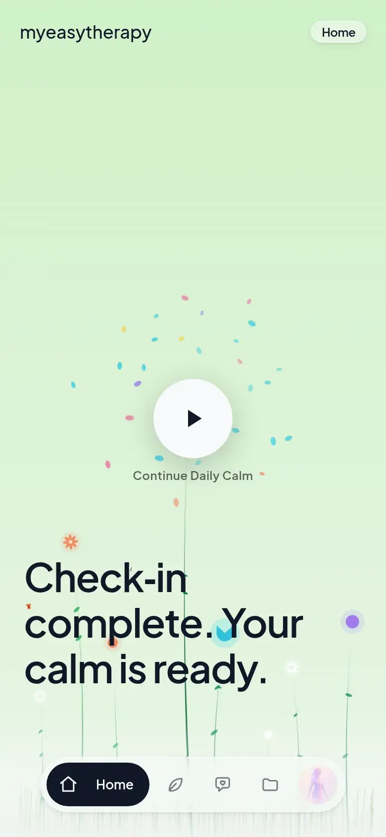 After the check-in: your calm is ready, with the garden growing